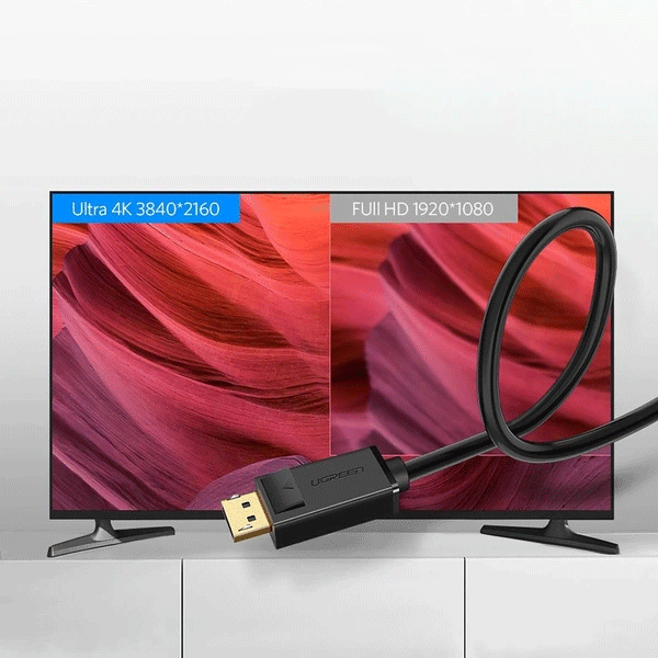 Ugreen DisplayPort - DisplayPort Kabel 2m schwarz (UGR337BLK)