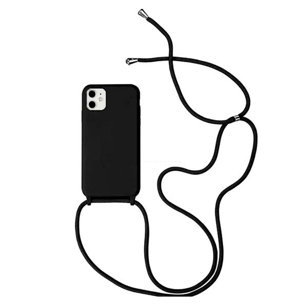 starfix "Kordon" Schnur Tasche Silikon Schutz-Hülle Cover Case S-Case für Samsung A105F Galaxy A10, schwarz
