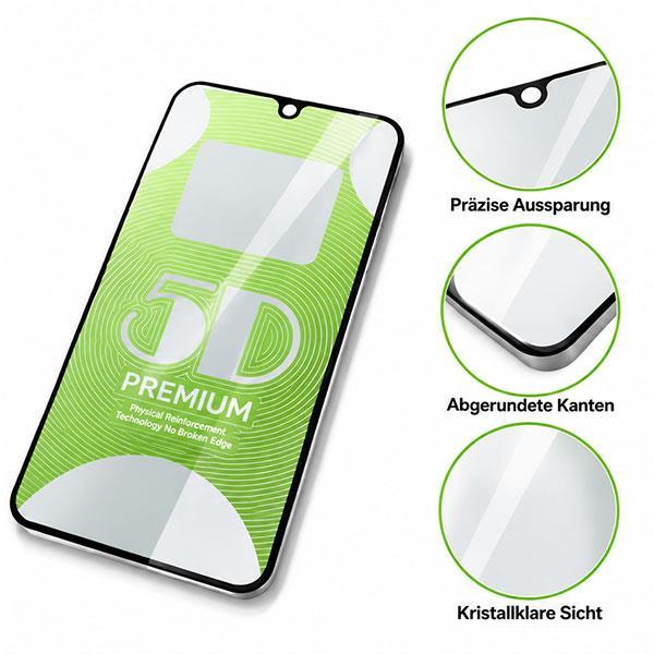 starfix (Full Glue 3D) Displayschutz Panzer-Glas passend für Apple iPhone 13 / 13 Pro, iPhone 14, 16e, 17e schwarz