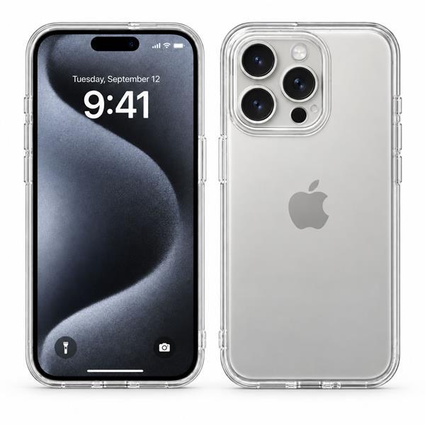 starfix Air Silikon-Hülle passend für Apple iPhone 15 Pro Max, transparent