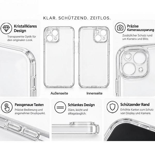 starfix Air Silikon-Hülle passend für Apple iPhone 15, transparent