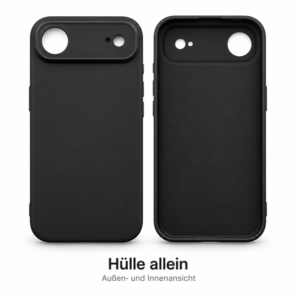 starfix Air Silikon-Tasche passend für Apple iPhone 17 Air, schwarz