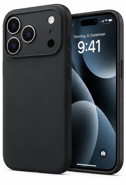 starfix Air Silikon-Hülle passend für Apple iPhone 17 Pro Max, schwarz