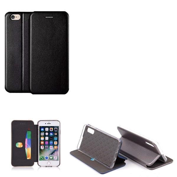 starfix Leder Flip-Tasche Schutz-Hülle für iPhone 11 Pro Max schwarz