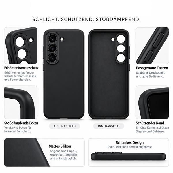 starfix Air Silikon-Hülle passend für Samsung Galaxy S23 schwarz