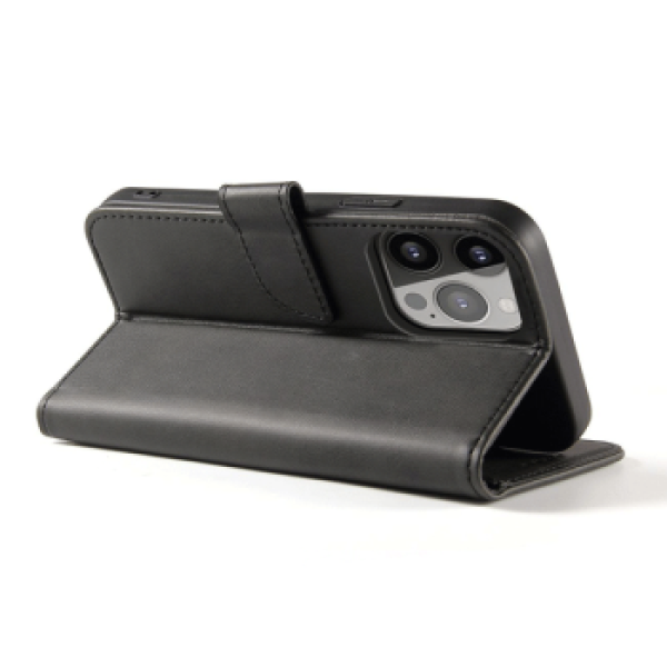 Rixus Flip Book Cover Tasche Schutz-Hülle Case für Samsung Galaxy A7 (2018), schwarz
