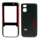 Nokia 5610 Gehäuse + Akkudeckel Cover schwarz/rot