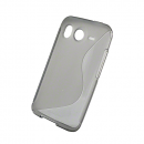 Silikonhülle S-Line für HTC Desire HD grau/transparent