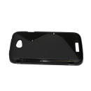 starfix Silikon-Hülle Tasche Case S-Line für HTC One S schwarz