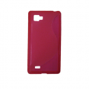 Silikonhülle S-Line für LG P880 Optimus 4X HD rosa/transparent