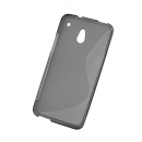 Silikonhülle S-Line für HTC One mini (M4) grau/transparent