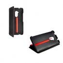 HTC Flip-Tasche HC V800 für HTC One Max schwarz/rot