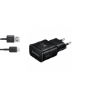 Samsung EP-TA20EBECGWW mit USB-C-Kabel Schnellladegerät schwarz