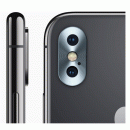 Kameralinsen-Aluminium Schutz Kappe für Apple iPhone X schwarz
