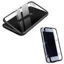 starfix Back Cover Schutz-Hülle Tasche Case Outdoor Premium Magnet - iPhone 7/8 Plus - Metall Rahmen schwarz