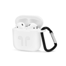 starfix Skin Silikon-Tasche Schutz-Hülle Cover für Airpods 1. & 2. Gen, weiß