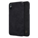 Nillkin Qin Leder Flip-Tasche mit Kartenfach für iPhone Xs / X schwarz