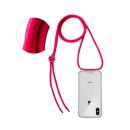 "OKKES" "Kordon" TPU Silikon-Tasche Schutz-Hülle Cover für iPhone Xs Max, pink
