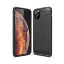 starfix Carbon Flexibel TPU Silikon Cover Case Schutz-Hülle für iPhone 11 Pro Max schwarz