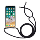 starfix "Kordon" Schnur Tasche Silikon Schutz-Hülle Cover Case S-Case für iPhone 11 Pro Max, schwarz