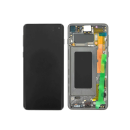 Samsung Galaxy S10 SM-G973F LCD Display mit Rahmen, schwarz (GH82-18850A)