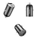 Baseus Tiny Star Mini USB Type-C KFZ Schnellladegerät 5A, 30W 3.0 grau (VCHX-B0G)