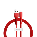 Baseus Premium- Silica Gel - USB/Lightning Ladekabel/Datenkabel- 2,4  480 Mbit / s -  rot (1M)