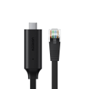 Ugreen USB Typ C - RJ45 Konsole Flachkabel schwarz  ( 1,5 m)