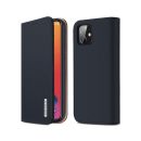 Dux Ducis Wish Series Echt Leder Flip Wallet für Apple iPhone 12 /12 Pro, blau