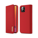 Dux Ducis Wish Series Echt Leder Flip Wallet für Apple iPhone 12 Pro Max, rot