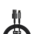 Baseus Tungsten Lade-/Datenkabel USB - Lightning 2,4 A schwarz (2m)
