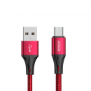 Joyroom  USB - micro USB Lade-/Datenkabel 3A 0,2 m rot
