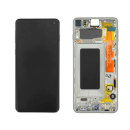 Samsung Galaxy S10 SM-G973F LCD Display mit Rahmen, weiss