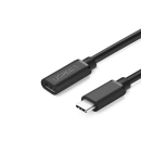 Ugreen Verlängerungskabel USB Typ C 3.1 (weiblich) - USB Typ C 3.1 (männlich) schwarz (0,5m)