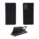 Galeli Echtleder Book Case Schutz-Hülle Marc Flip-Tasche passend für Samsung Galaxy S20 Plus, schwarz