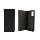 Galeli Echtleder Book Case Flip-Tasche Schutz Hülle Mick passend für Huawei Nova 8i, schwarz