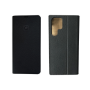 Galeli Echtleder Book Case Schutz-Hülle Marc Flip-Tasche passend für Samsung Galaxy S22 Ultra, schwarz