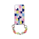 starfix Color Chain Gel Silikon-Hülle mit Kettenanhänger für iPhone SE 2022 / SE 2020 / 8 / 7 Mehrfarbig (1)