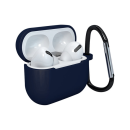 starfix Silikon-Hülle Schutz Tasche für AirPods 3  inkl. Karabinerhacken, blau