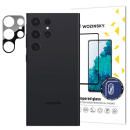 Wozinsky Full Kamera-Glas 9H Glasschutz Schutz für Samsung Galaxy S23 Ultra, schwarz