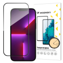Wozinsky (Full Glue 3D) Displayschutz PGlasschutz für iPhone 15 PRO, schwarz