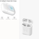 starfix (kabellosen QI) Ladetasche kompatibel mit Apple Airpods Gen 1 & Gen 2, weiss