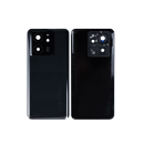 Akkudeckel inkl. Kameraglas kompatibel mit Xiaomi 13T (2306EPN60G), schwarz