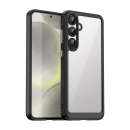 starfix Outer Space Silikon Schutz-Hülle mit Gelrahmen für Samsung Galaxy S25 PLUS, schwarz