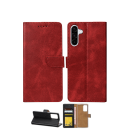 Rixus Flip-Hülle Wallet für Samsung Galaxy A36 (A366B) mit Standfunktion, dunkelrot