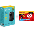 TP-Link M7000 mobiler WLAN Router inkl. Wowww! Simkarte Unlimited Internet 20&euro; Startpaket / Prepaid