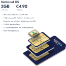 Lycamobile Prepaid SIM-Karte, triple-Sim inkl. National XS Paket