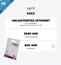 yooopi UNLIMITIERTES INTERNET, bis zu 150 Mbit/s, EU 32,1 GB & ROAM+ 5GB, Sim Karte / Wertkarte, TripleSim, Prepaid