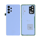Akkudeckel kompatibel mit Samsung Galaxy A53 5G A536B mit Kameralinse, Awesome Blue