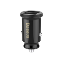Baseus Grain KFZ-Mini-Ladegerät CCALL-ML01 2x USB-A, 3,1A, schwarz (ZD551KL)